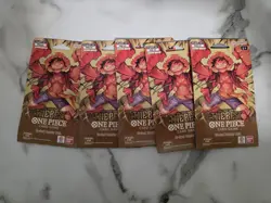 TCG The Best Premium Sleeved Blister Packs One Piece PRB-01 English x5 Packs🔥 - Image 1