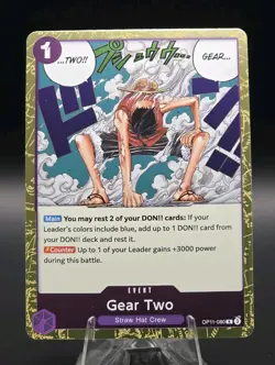 Gear Two OP11-080 A Fist of Divine Speed Foil One Piece CCG TCG - Image 1