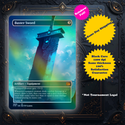 Buster Sword - Foil Playtest card for Magic: the Gathering - Final Fantasy FTP - Image 1