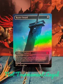 Buster Sword - Foil Playtest card for Magic: the Gathering - Final Fantasy FTP - Image 2