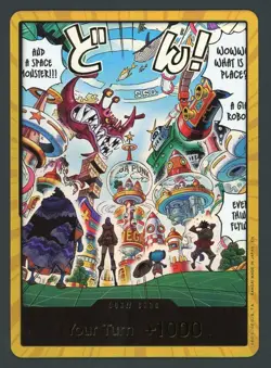 NM/M Egghead Island Gold Don!! The Azure Sea's Seven OP14 EN One Piece Cards B13 - Image 1