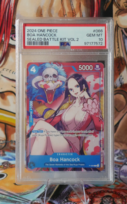 2024 ONE PIECE TCG PROMOS SEALED BATTLE VOL. 2 #066 BOA HANCOCK PSA 10 NON FOIL - Image 1