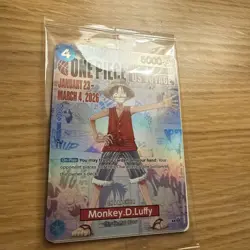 RARE One Piece College Basketball Monkey.D.Luffy CCG US Voyage Promo Card - Image 2