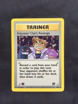 Pokemon Cards: Team Rocket 1st Edition Uncommon: Imposter Oak's Revenge 76/82 - Image 1