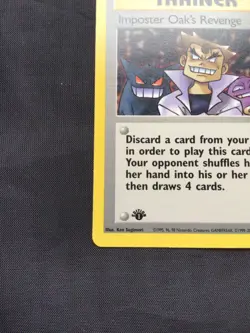 Pokemon Cards: Team Rocket 1st Edition Uncommon: Imposter Oak's Revenge 76/82 - Image 5