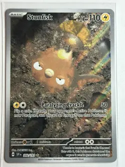 Stunfisk - SV08: Surging Sparks 202/191 NM Pokemon Card - Image 1