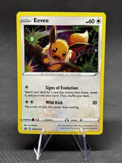 Eevee - SWSH118 - Pokemon Sword & Shield Promo Ultra Rare Holo Card NM - Image 1