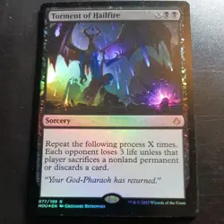Mtg Torment of Hailfire Foil LP Hour of Devastation Magic Card Rare - Image 1