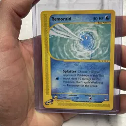 Pokemon TCG Card - Aquapolis 105/147 - REMORAID (common) - LP+ Vintage 2002 Vtg - Image 1