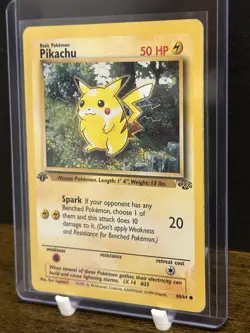 Pikachu 1st Edition Jungle 60/64 (Red Cheeks) - Pokemon Card - Excellent! 1999 - Image 3