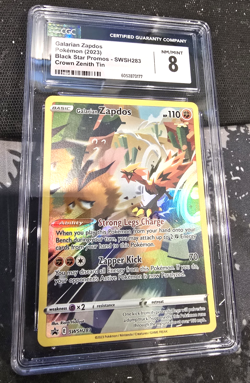 2023 Pokemon - Galarian Zapdos SWSH283 Promo Card Holo - CGC 8 NM - Image 1