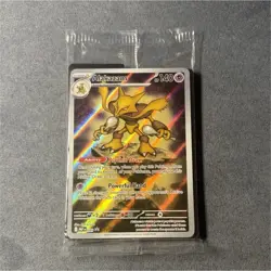 Pokemon TCG Alakazam Holo Card Lot 2023 English with Gardevoir Sleeve (3 Cards) - Image 1