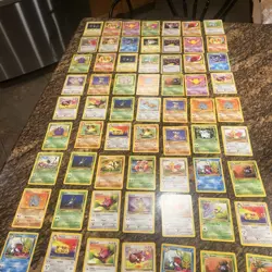 Vintage Bulk Base Cards Pokemon Card Pokemon 63 Cards Near Mint - Image 1