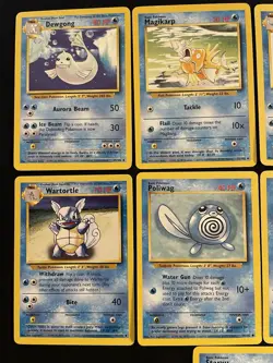 Pokemon TCG Base Set Unlimited Water Energy 9 Card LP-NM Non Holo - Image 2