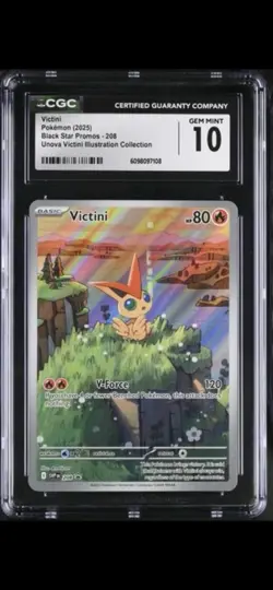 Pokemon Victini 208 Sv: Scarlet & Violet Promo Cards Promo Holo CGC 10 - Image 1