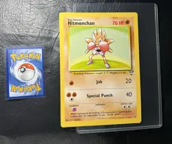 2002 Hitmonchan 2 Jumbo Pokemon Card Gold Winner Oversized Vintage Nintendo - Image 1