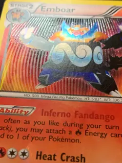 EMBOAR - 100/99 - NEXT DESTINIES - SECRET RARE POKEMON CARD - MP - Image 2
