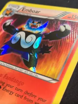 EMBOAR - 100/99 - NEXT DESTINIES - SECRET RARE POKEMON CARD - MP - Image 3