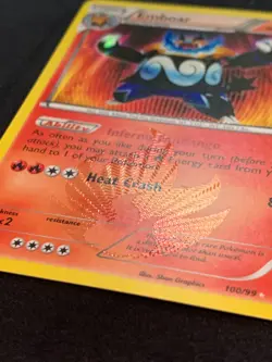 EMBOAR - 100/99 - NEXT DESTINIES - SECRET RARE POKEMON CARD - MP - Image 4