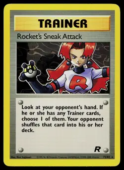 Pokemon Card - Rocket's Sneak Attack Team Rocket 72/82 Rare - Image 1