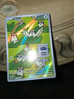 🔥TCG Pokemon Pidgey 207/197 card SV03: Obsidian Flames Holo - Image 1