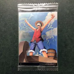 S4400 Monkey D. Luffy 4-19 Japanese One Piece Wafer Card Sealed YJ9 - Image 1