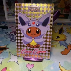 Box Hit Gold Holo Eevee Poncho Espeon Let’s Go Eevee Card Database - Image 3