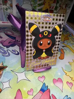 Box Hit Gold Holo Eevee Poncho Umbreon Let’s Go Eevee Card Database - Image 2
