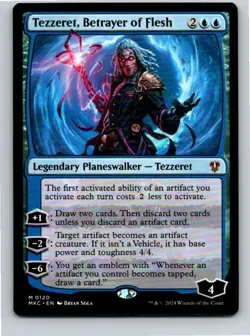 Magic the Gathering Tezzeret Betrayer of Flesh Murders at Karlov Manor Commander - Image 1