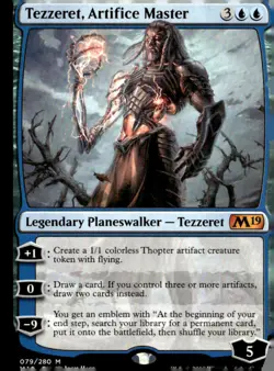 Core Set 2019 #79 Tezzeret, Artifice Master - Image 1