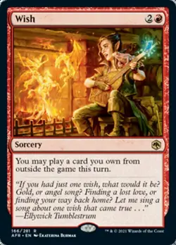 1x Wish Light Play, English Adventures in the Forgotten Realms MTG Magic - Image 1