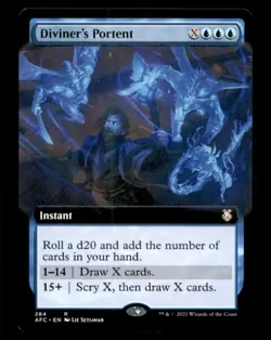 Diviner's Portent LP Light Play Forgotten Realms MTG [9025] - Image 1