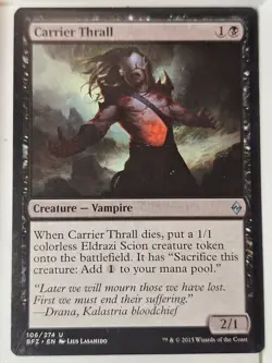 Carrier Thrall - Battle for Zendikar - Magic the Gathering MTG Nice! - Image 1