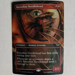 Razorkin Needlehead - Foil Borderless - NM - Duskmourn DSK - MTG - Image 1