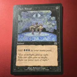 MTG Magic the Gathering Dark Ritual (129/350) Mercadian Masques - Image 1