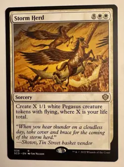 Storm Herd #36 (NM) Starter Commander SCD Magic MTG - Image 1