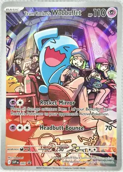 Team Rocket's Wobbuffet 203 Sv: Scarlet & Violet Promo Cards Holo - Image 1