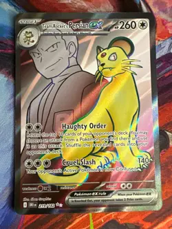 Team Rocket's Persian ex 219/182 Sv10: Destined Rivals Holo Pokemon Card - Image 1