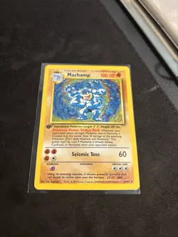 Pokemon Base Set Machamp Holo #8/102 First Edition Rare Lightly Played - Image 2