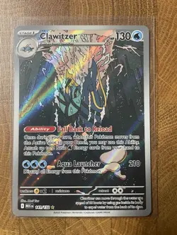 Pokemon TCG Clawitzer 141/132 Illustration Rare Mega Evolution ME01 - Image 1