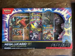 New Pokemon TCG Mega Lucario ex Premium Figure Collection Box Factory Sealed - Image 1