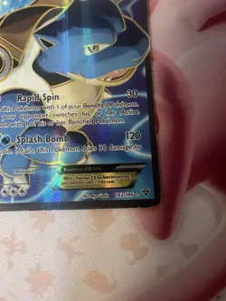 Pokemon TCG Blastoise EX Full Art Holo Ultra Rare Card 142/146 XY Base Set HP/MP - Image 2