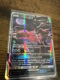 Pokemon TCG Yveltal GX 79/131 Sun & Moon Forbidden Light Holo Full Art Ultra NM - Image 1