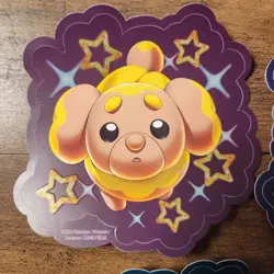 Paldean Fates Tech Sticker Set 3 Fidough Greavard Maschiff Pokemon SV New - Image 2