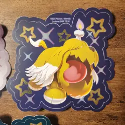 Paldean Fates Tech Sticker Set 3 Fidough Greavard Maschiff Pokemon SV New - Image 3