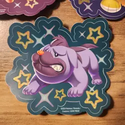 Paldean Fates Tech Sticker Set 3 Fidough Greavard Maschiff Pokemon SV New - Image 4