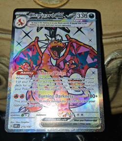 🔥TCG Pokemon Charizard ex 215 SV03 Obsidian Flames holo Illustration Rare - Image 1