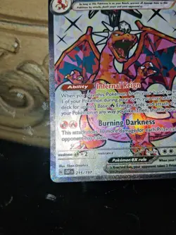 🔥TCG Pokemon Charizard ex 215 SV03 Obsidian Flames holo Illustration Rare - Image 2