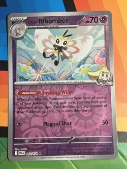 Pokemon TCG 067/159 Lillie's Ribombee rare Reverse Holo NM - Image 1