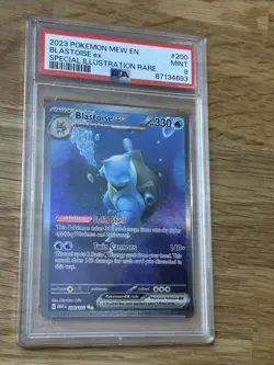 2023 POKEMON MEW EN-151 SPECIAL ILLUSTRATION RARE #200 BLASTOISE EX PSA 9 - Image 2